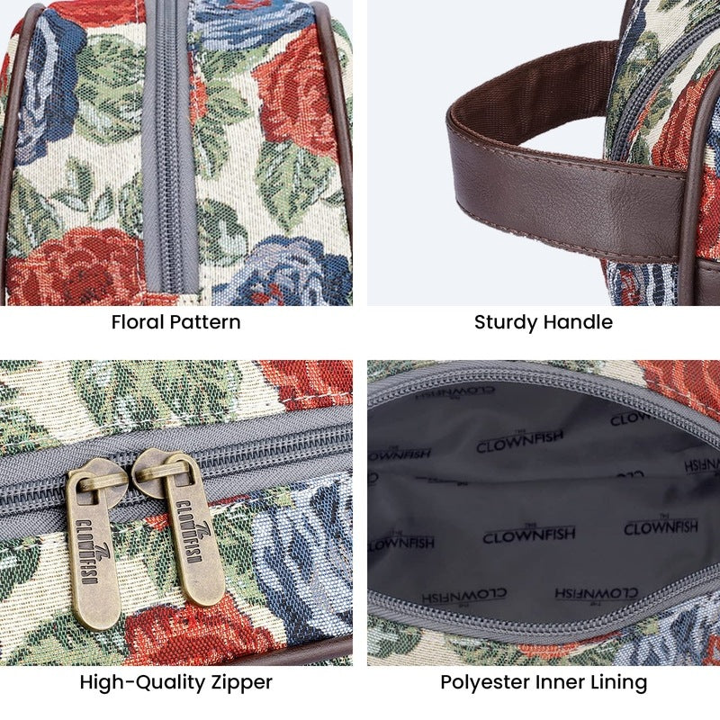 Clownfish toiletry bag - Elegant floral design for outdoor use