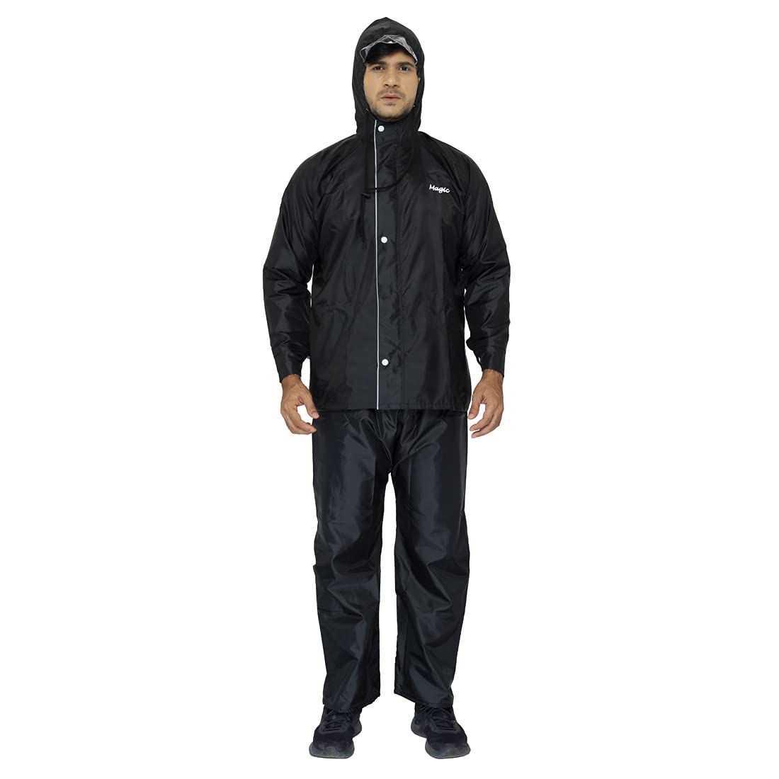 THE CLOWNFISH Rain Coat for Men Waterproof Raincoat with Pants Polyest The Clownfish