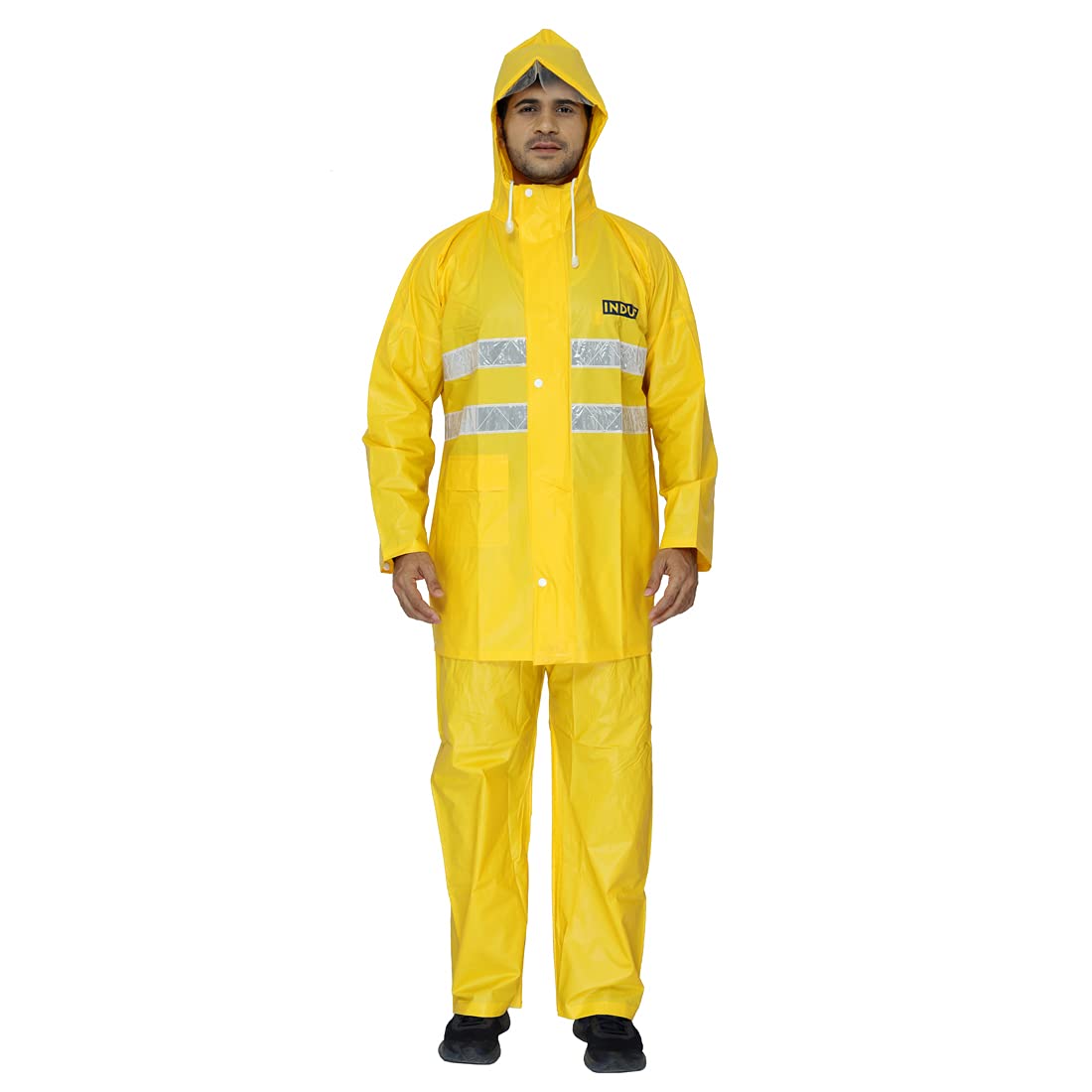 Clownfish Rain Coat - Men enjoying a rainy day