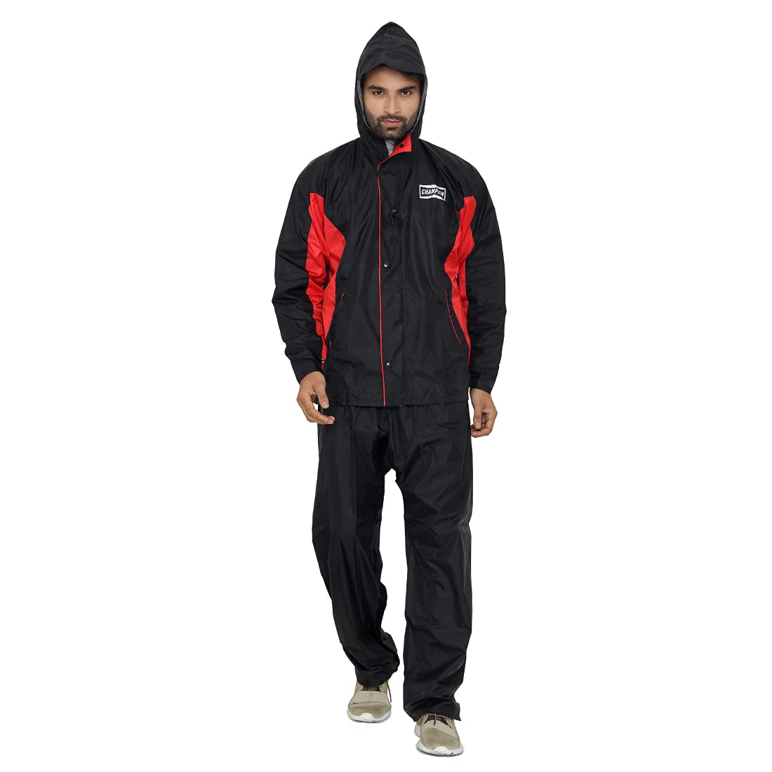 Clownfish Men's Rainwear Set - Emergency downpour use case