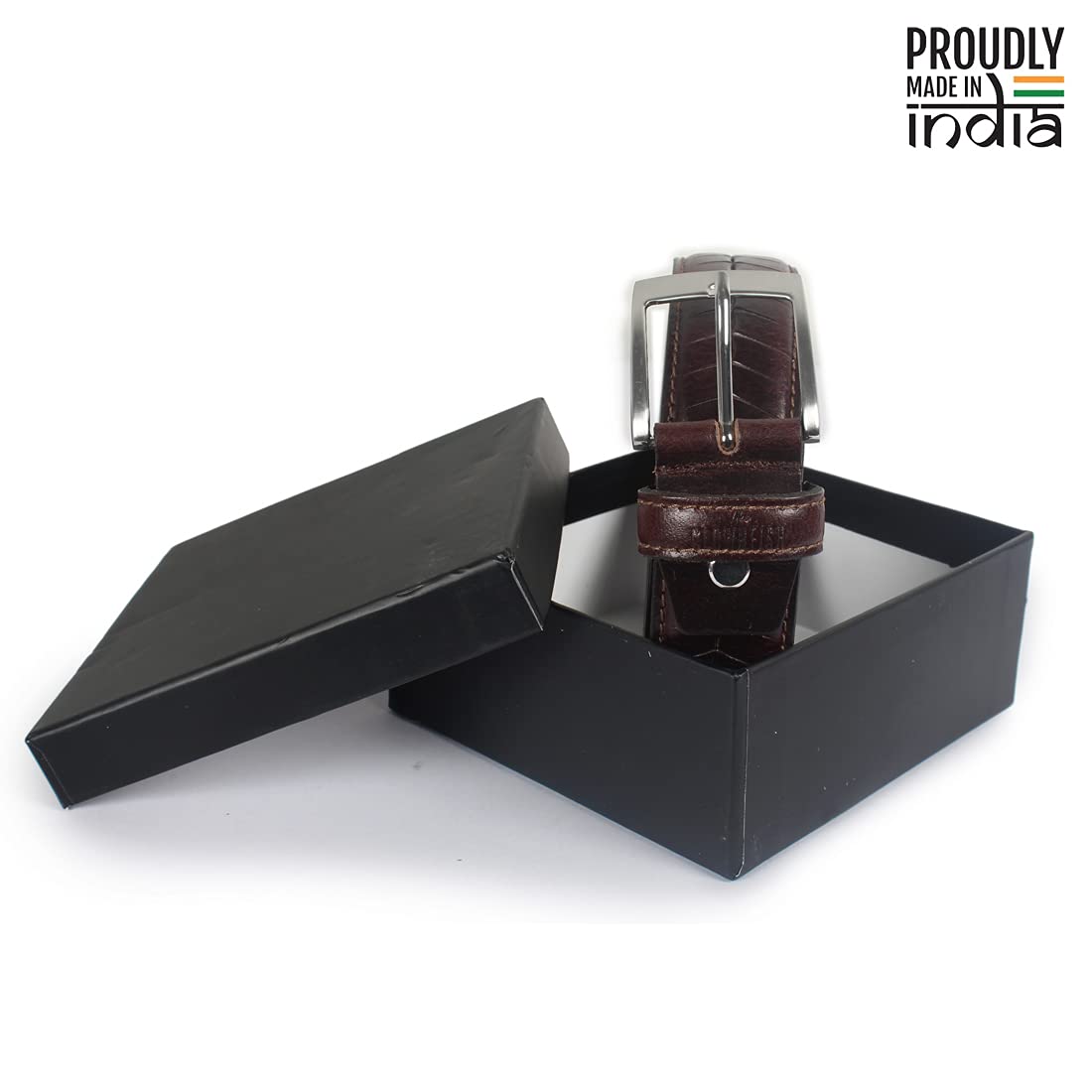 Clownfish men's leather belt - Formal wear accessory