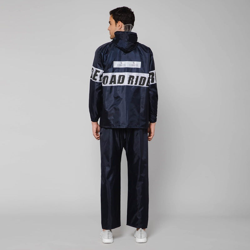 Clownfish navy blue raincoat - comfortable fit