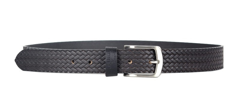 Clownfish textured embossed leather belt - suitable for golf