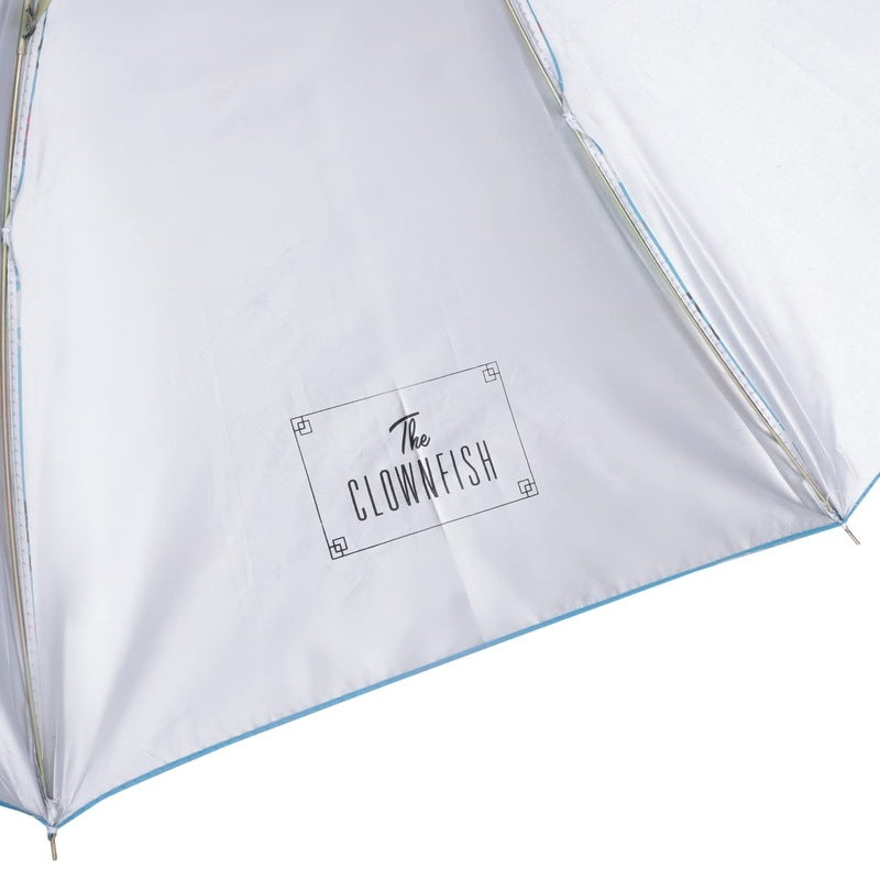 THE CLOWNFISH Umbrella 2- Fold Auto Open Waterproof 190 T Polyester Double Coated Silver Lined Umbrellas For Men and Women