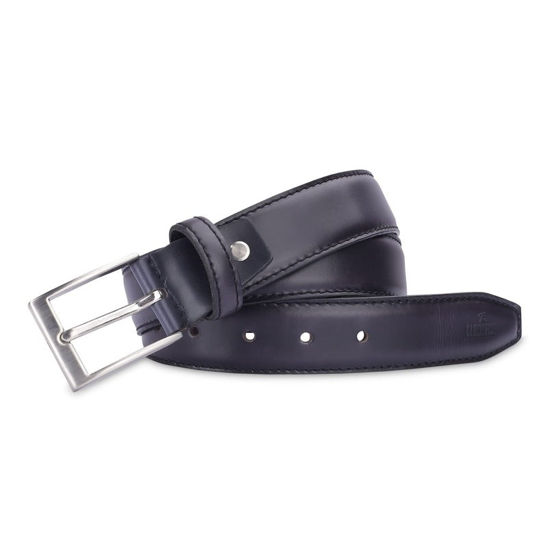 Clownfish black leather belt - ideal for golfing
