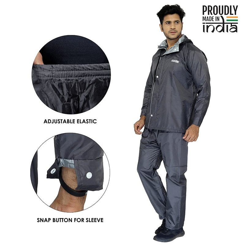 Clownfish raincoat - Stylish grey rainwear for jogging