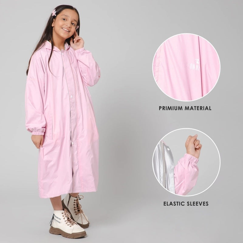 CLOWNFISH Kids Raincoat - Comfortable and protective for school