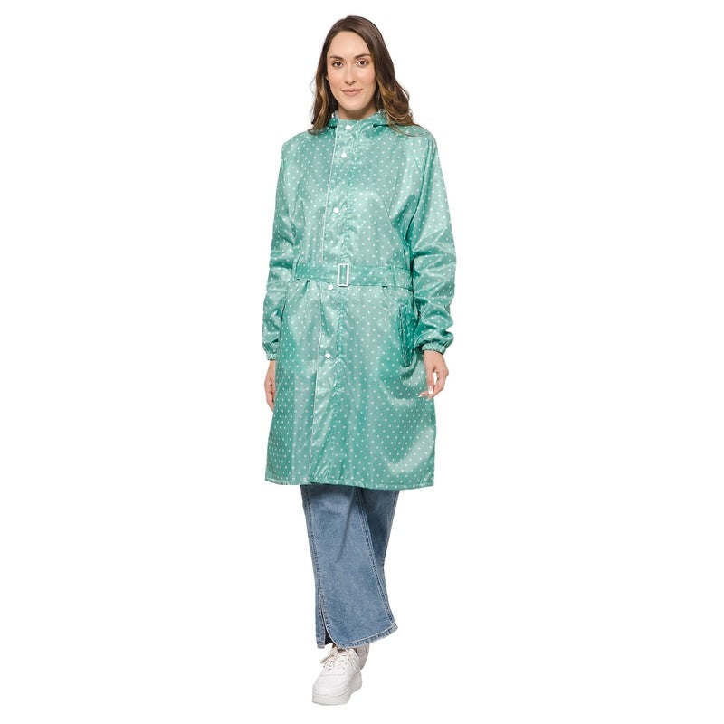 Clownfish Adjustable Hood Raincoat - Long Length Protection