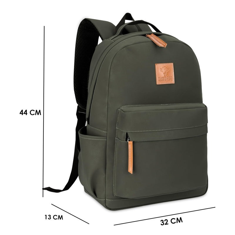CLOWNFISH Faux Leather Backpack - Business Travel