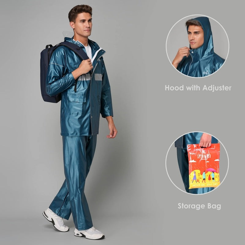 Clownfish Men's Raincoat with Hood - Hiking