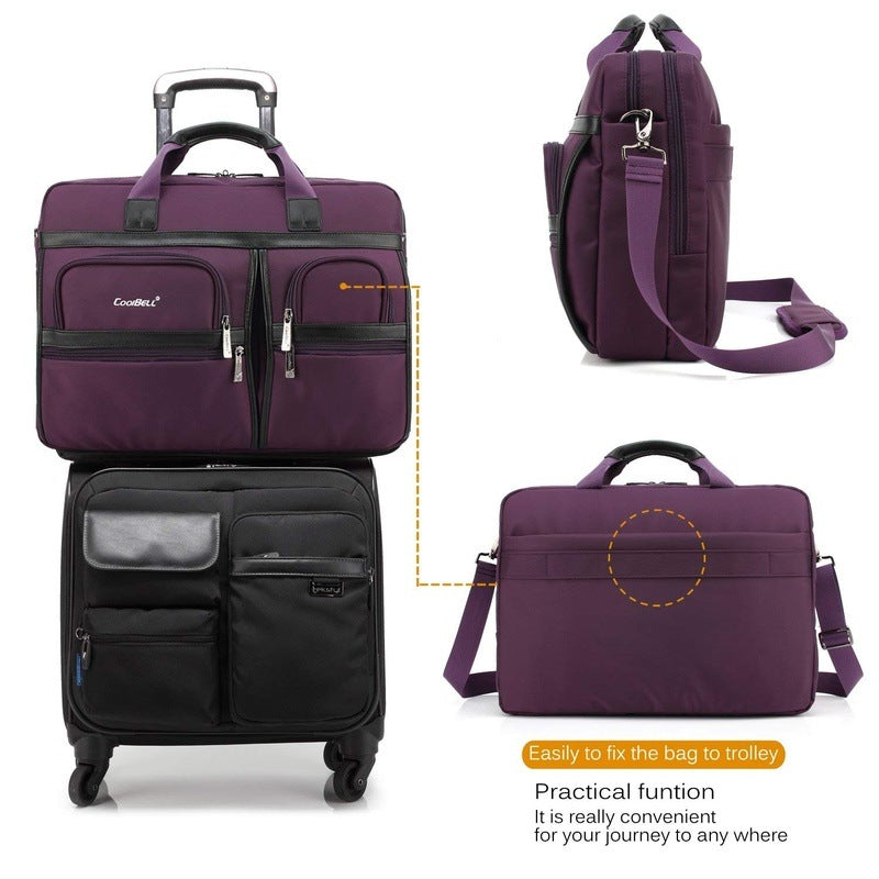 Clownfish Purple Laptop Bag - Business meetings