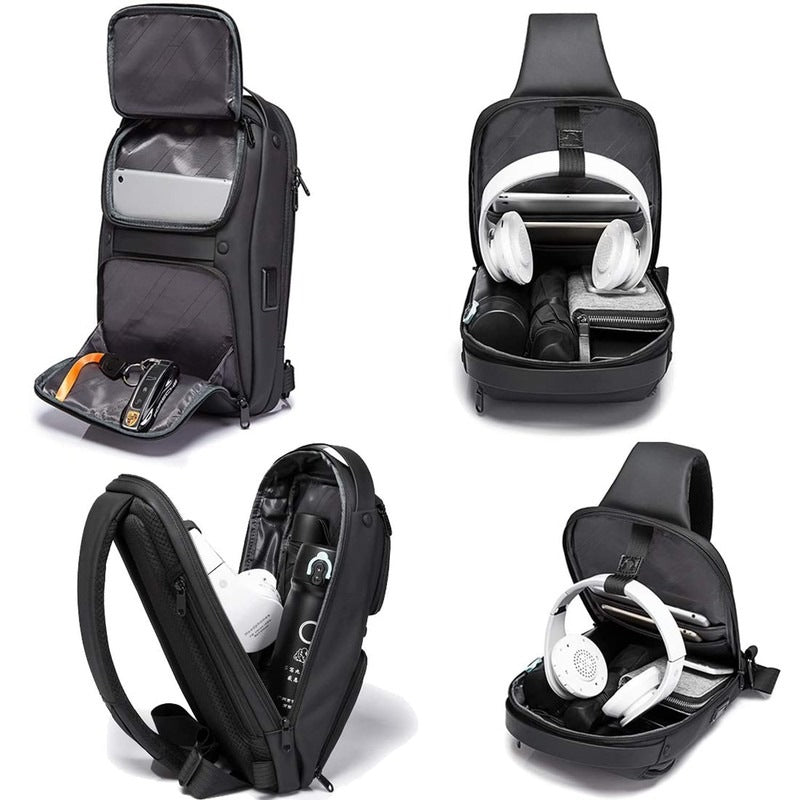 CLOWNFISH Crossbody Bag - USB Charging Feature