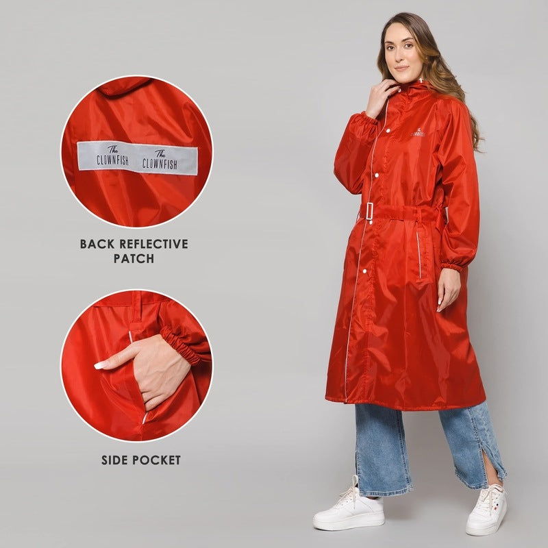 CLOWNFISH Drizzle Diva Raincoat - Comfortable Daily Wear