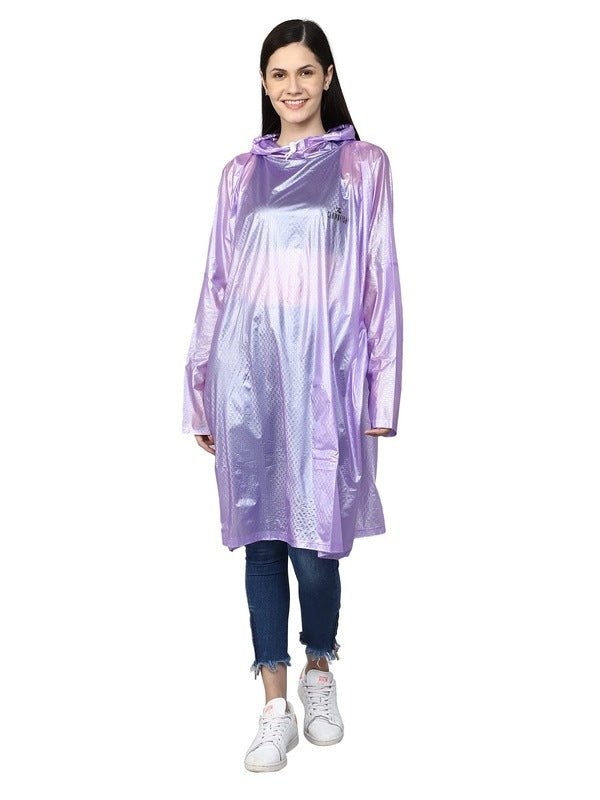 Clownfish Women's Adjustable Hood Raincoat - Rainy day essential