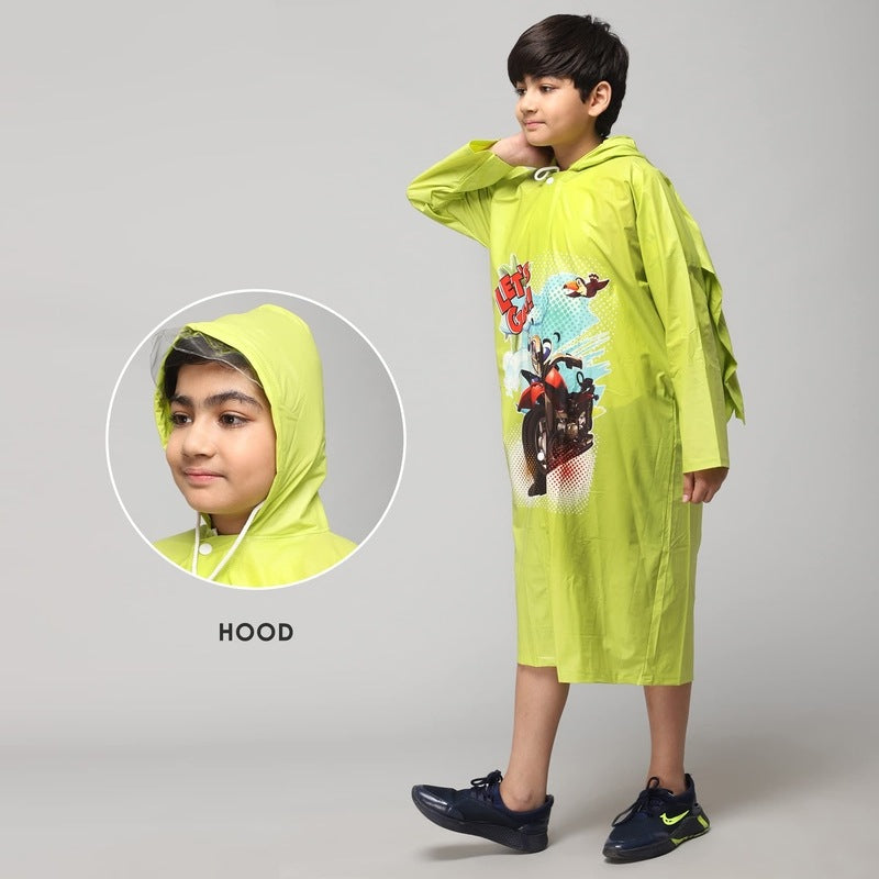 Clownfish kids raincoat - keeps backpacks dry