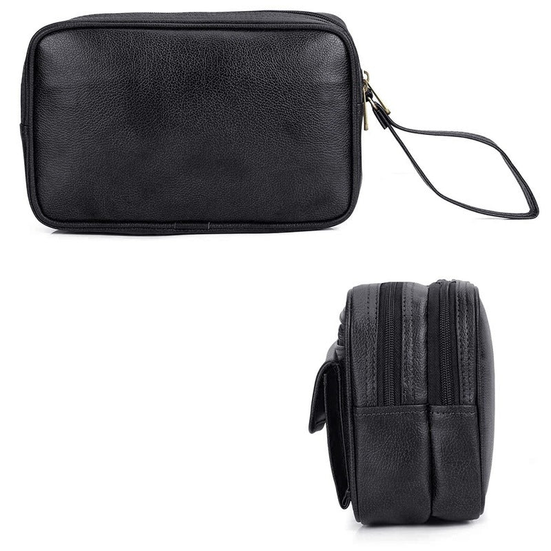 Clownfish black vegan leather pouch - travel essential