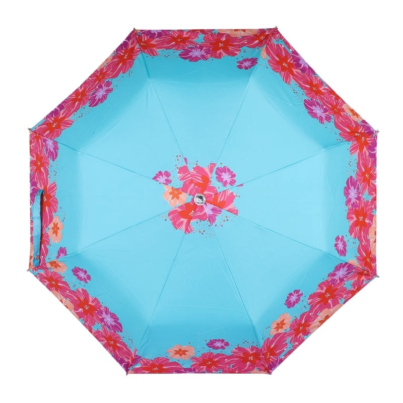 Clownfish folding umbrella - Elegant protection in Turquiose Blue