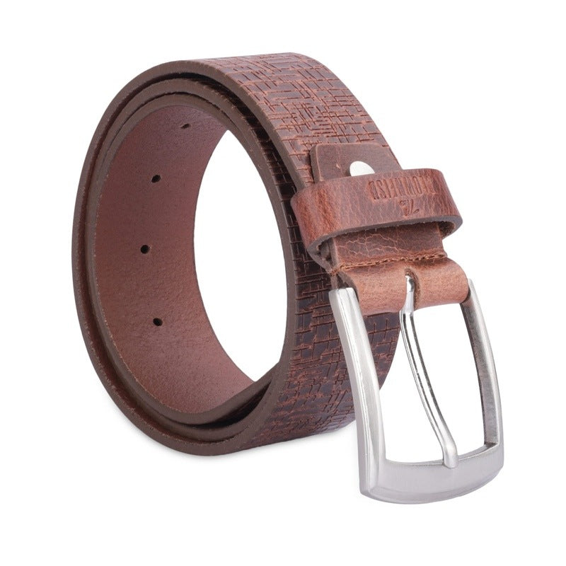 Clownfish tan leather belt - Everyday wear