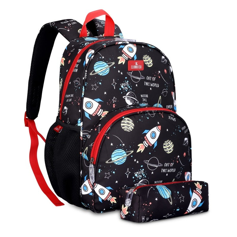 Clownfish school bag - tiffin and water bottle storage