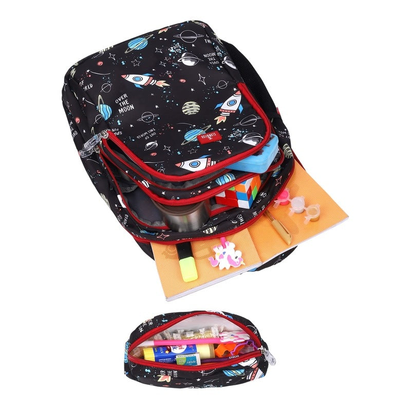 Clownfish Jet Black Backpack - stylish daypack for kids