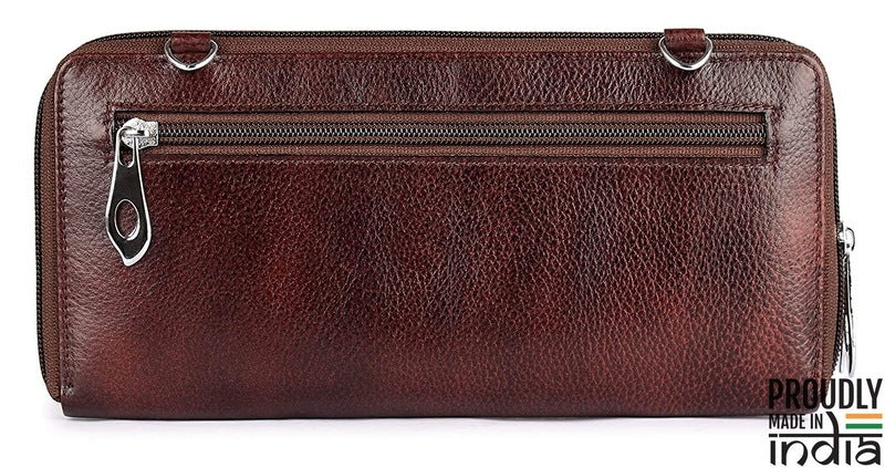 Clownfish Dark Brown Women's Wallet - Luxury Leather Finish