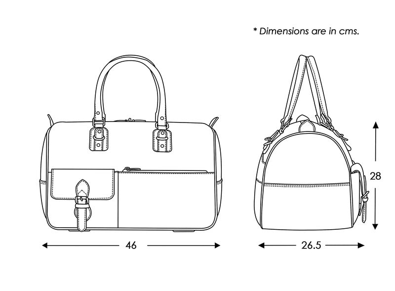 Clownfish vegan leather travel duffle - Business trip
