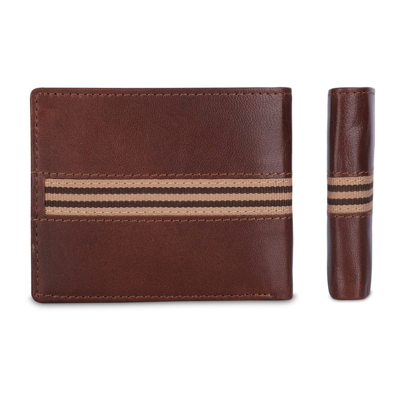 Clownfish men's wallet - elegant brown design