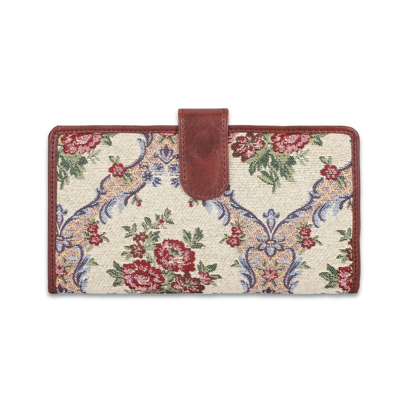 Clownfish Magenta-Floral passport holder - lightweight travel