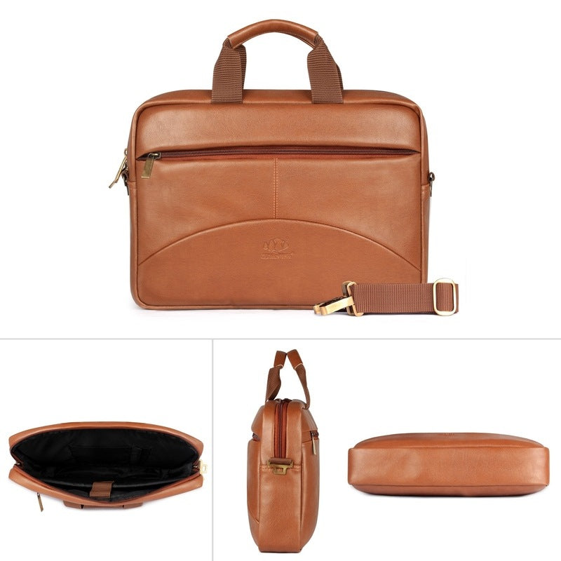 Clownfish vegan leather laptop bag - outdoor trips