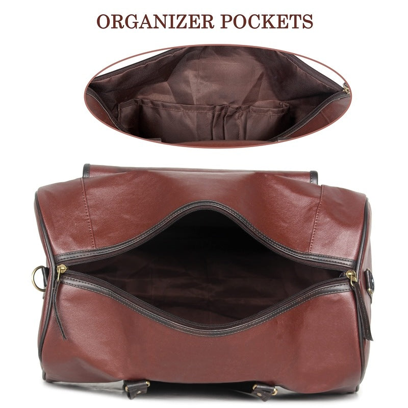 Clownfish Milo - Faux leather travel bag for short trips