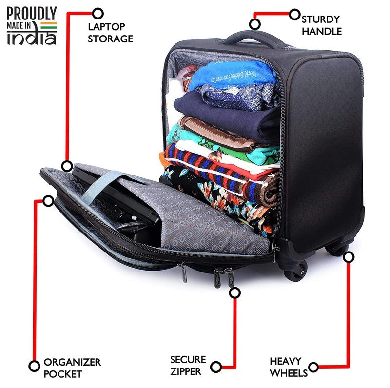 Clownfish Drifter Laptop Roller Case - Convenient Four-Wheel Mobility
