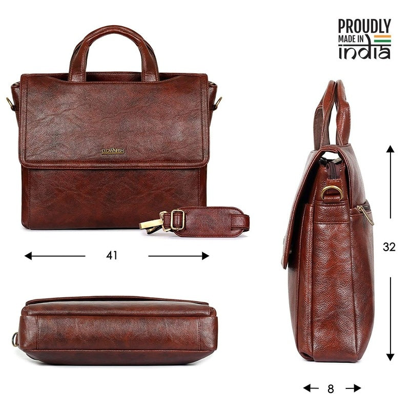 Clownfish leatherette briefcase - Travel companion