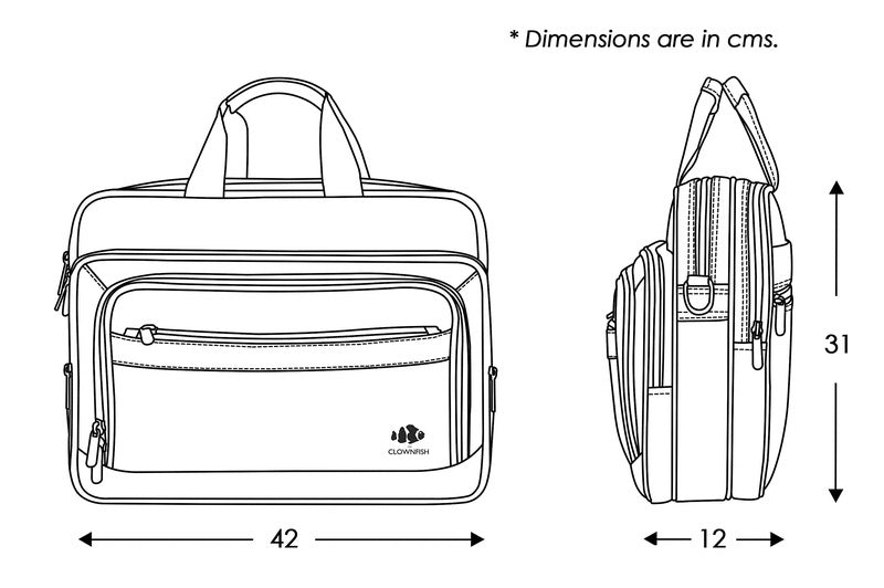 Clownfish laptop briefcase - Casual outing