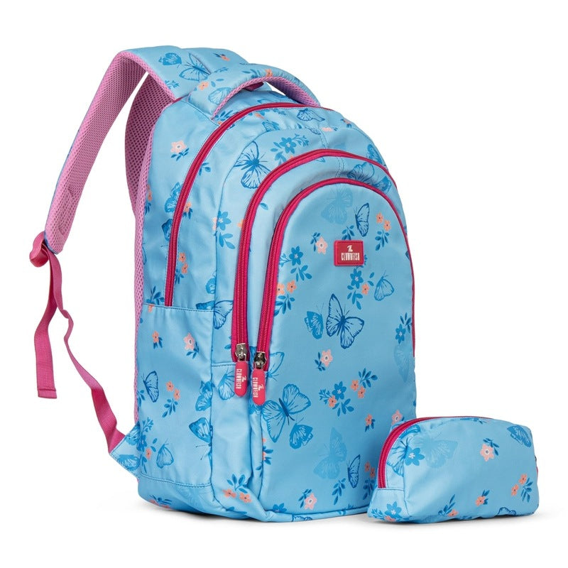 Clownfish Blue Pink School Bag - Comfortable for children