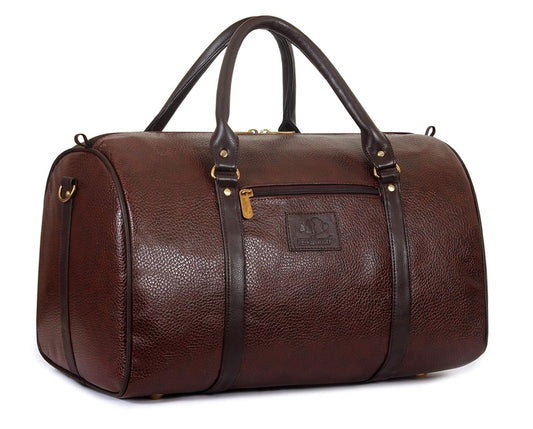 The Clownfish faux leather 27 Cms Travel Duffle(TCFDBFL-R34LCHO1_Brown)