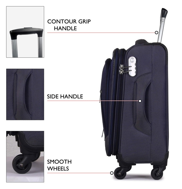 Clownfish Space Blue Trolley Bag - Business Trip