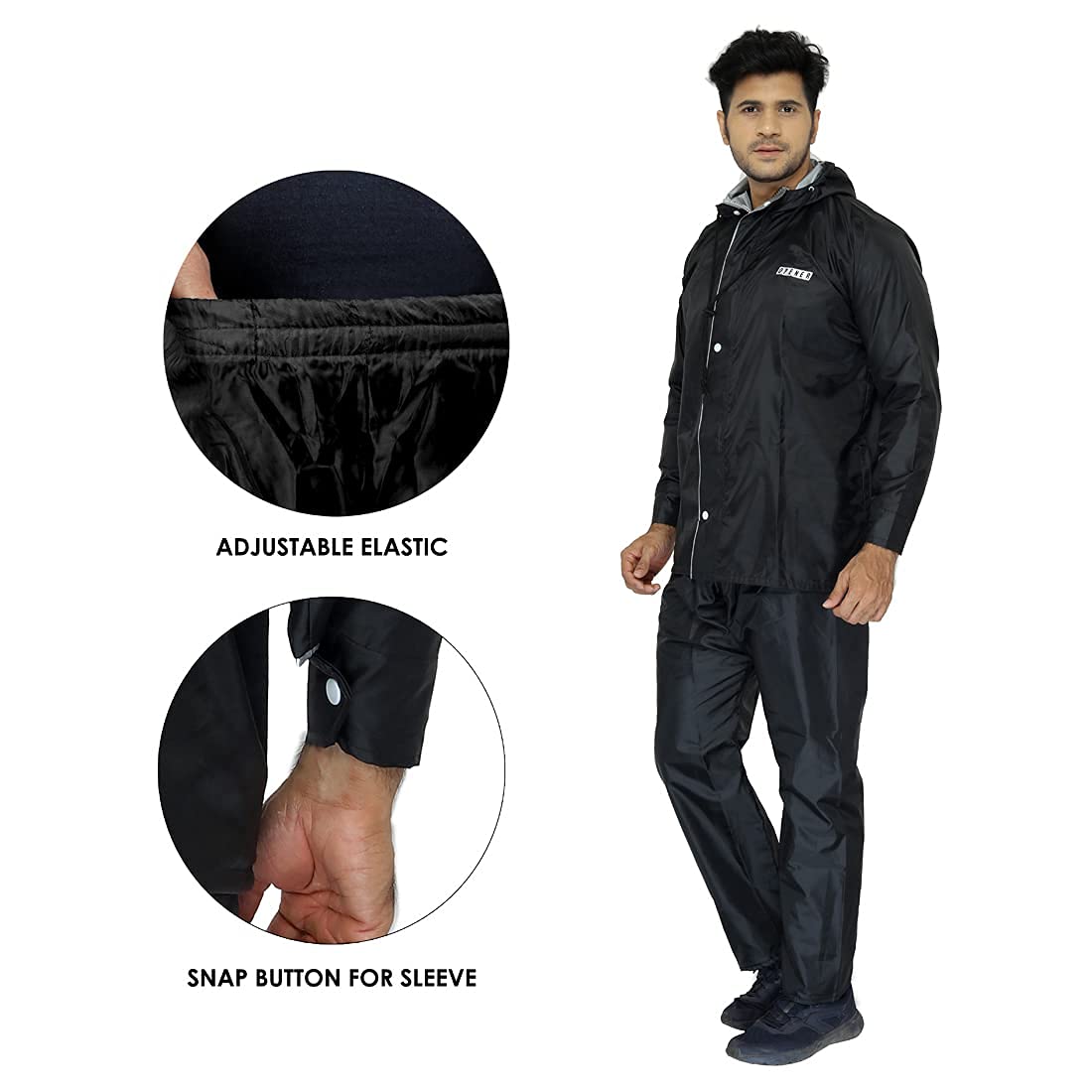 Clownfish rain coat - biking in the rain