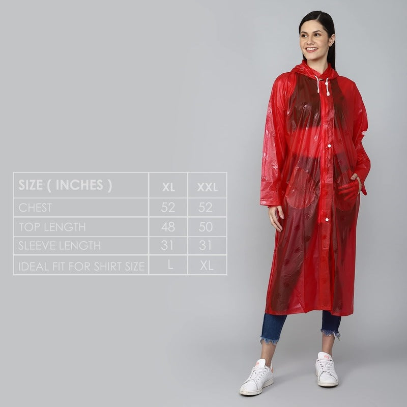 Clownfish Womens Waterproof Longcoat - Ideal for Rainy Days