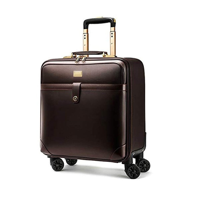 THE CLOWNFISH Luxury Cabin Luggage Suitcase Trolley Bag Faux