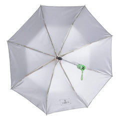 THE CLOWNFISH Umbrella Savior Series 3 Fold Auto Open Waterproof 190 T Polyester Double Coated Silver Lined Umbrellas For Men and Women (Floral- Dark Green)