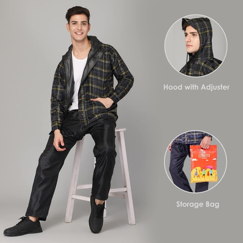 Clownfish Monarch Pro Series - Stylish Black Raincoat