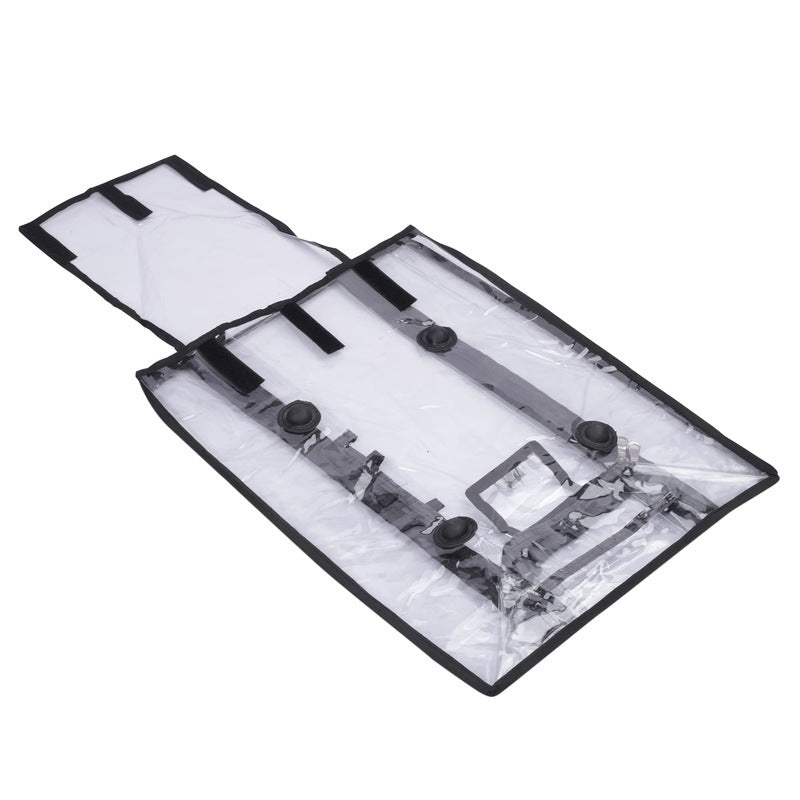 Clownfish transparent suitcase cover - enhances luggage visibility