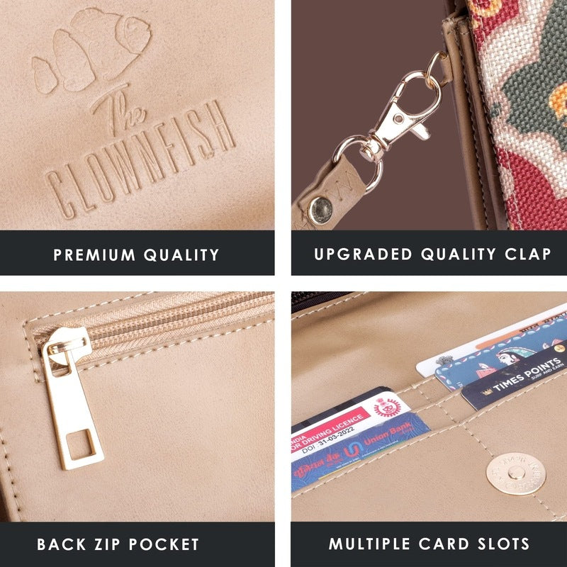 Clownfish womens wallet - stylish for casual outings