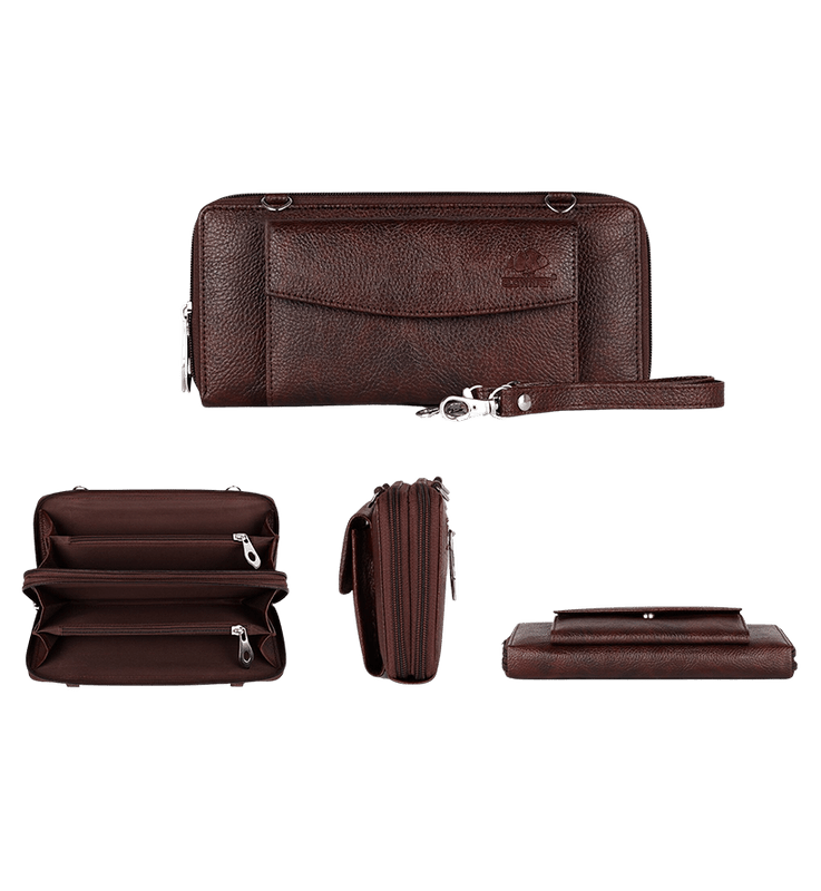 THE CLOWNFISH Dark Brown Women's Wallet