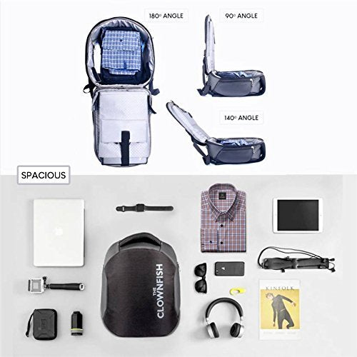 Clownfish Smart Anti Theft Backpack - Outdoor Adventures