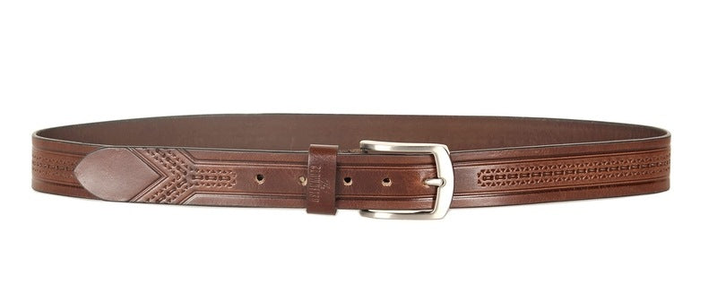 Clownfish Cocoa Brown Leather Belt -Accessorize any outfit effortlessly