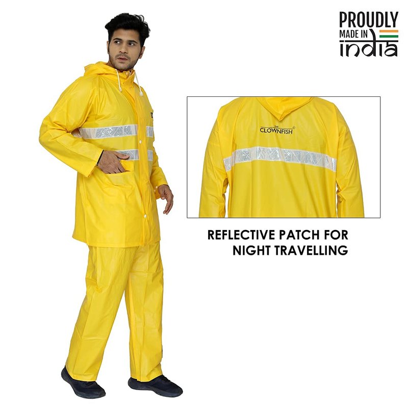 Clownfish rain coat - volunteering in the rain