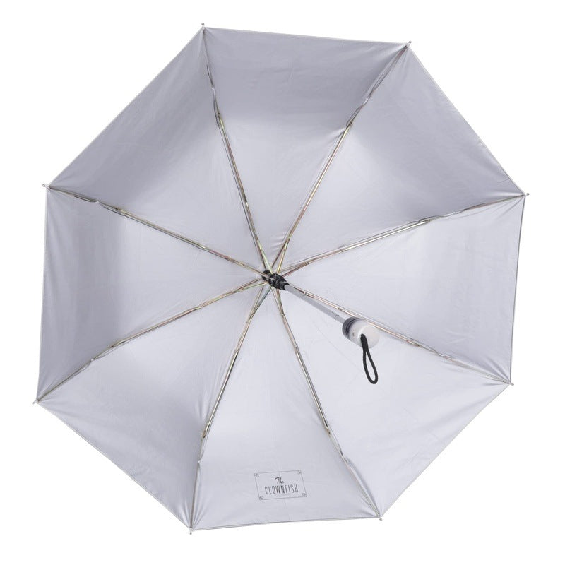 Clownfish black folding umbrella - suitable for men and women