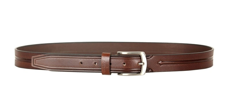 Clownfish mahogany men's belt - daily style enhancer