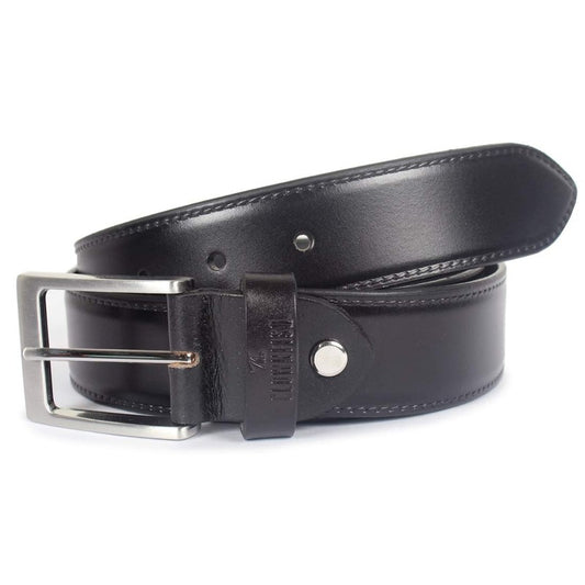 Clownfish black leather belt - stylish accessory